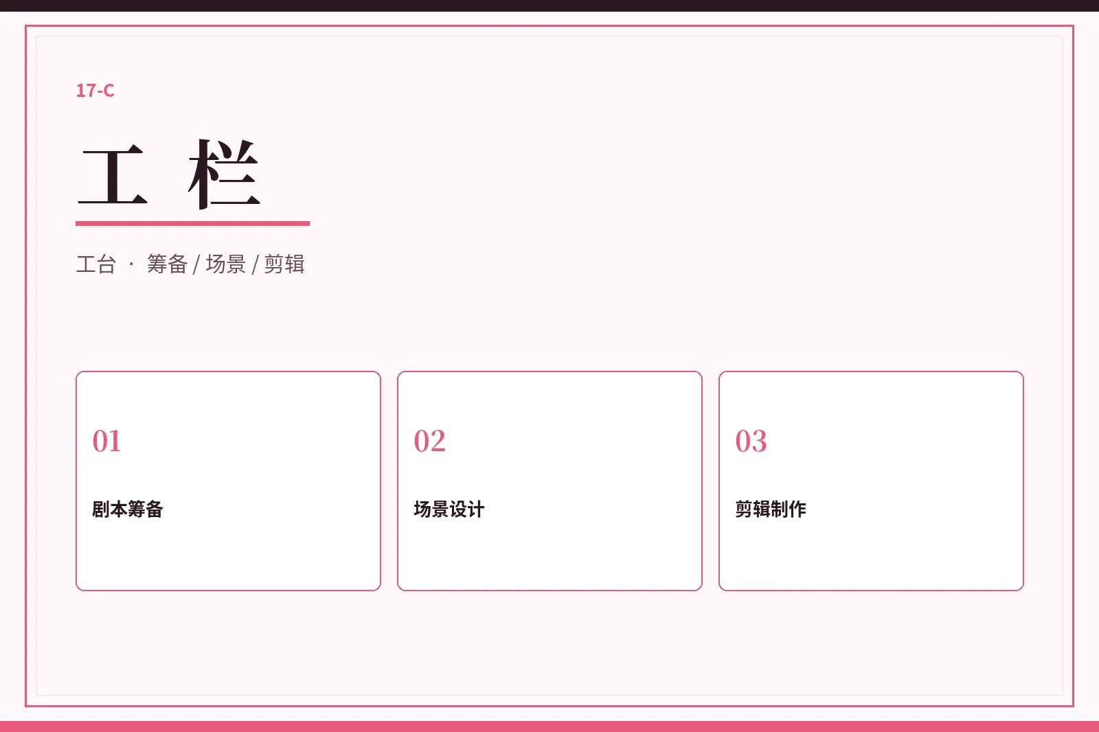 17C工栏制作观察视觉